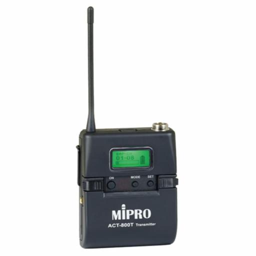 MiPro Act-800T Emisor Inalámbrico Digital de Petaca 554-626MHz