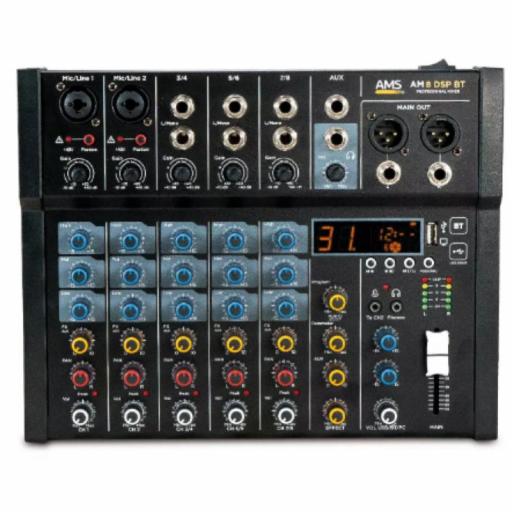 Ams Am 8 Dsp Bt Mezclador de Audio con BlueTooth