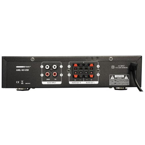 Ams Aml 40 Usb Amplificador/Mezclador para Instalación [1]