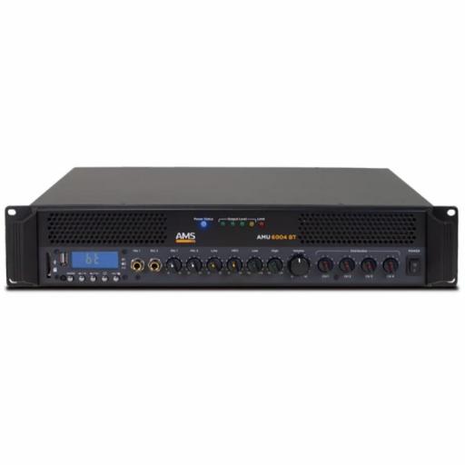 Ams Amu 6004 Bt Amplificador/Mezclador 4 Zonas 600W L100V USB/SD/FM/Bluetooth