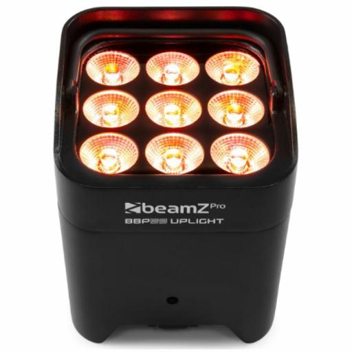 beamZ Pro Bbp59 Foco Led UpLight con Batería 9 x 12W Rgbwa-Uv IP65 [1]