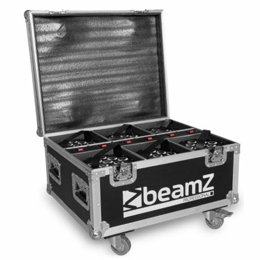 beamZ Pro BBP60 Foco Led 9 x 12W 9-1 Rgbwa-Uv con Batería (Pack 6 Uds. + Flight Case) [5]