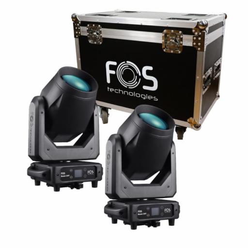Fos Beam Cmy Cabeza Móvil Msd 380W (2 Uds. + Flight Case)