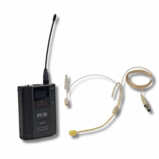 Ks Technology Kmi 800/Uhf + Bodypack 800 Sistema Inalámbrico Dual de Petaca UHF 640-690 MHz [5]