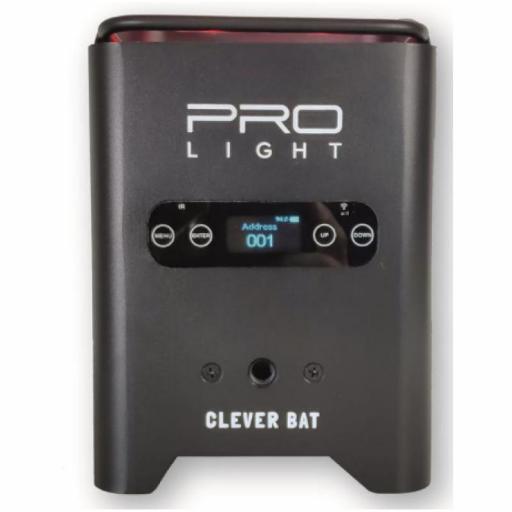 ProLight Clever Bat Foco Led Up-Light con Batería 6 x 12W Rgbwa+Uv Ip65 [1]