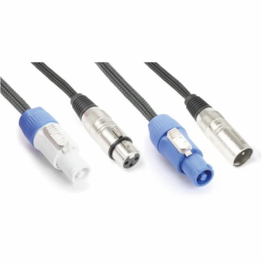 Pd Connex Cx05-1 Cable Combi Alimentación/Señal Audio Powercon-Xlr3 (1,5 m.)