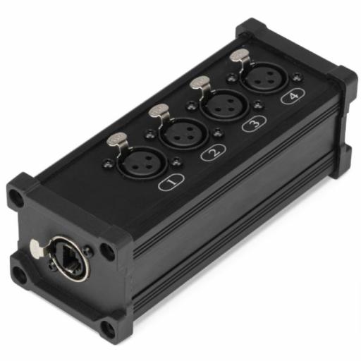 Pd Connex Cx187 Caja de Conexión de RJ45 a 4 Xlr3 Hembra