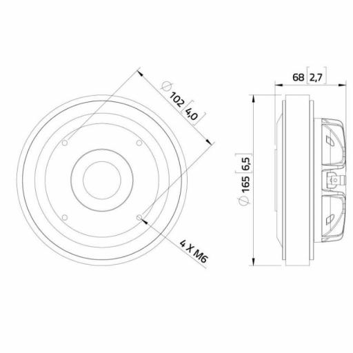 Lavoce DF14.300T Motor de Agudos 1.4" Neodimio 110 Watios @8 Ohms [2]