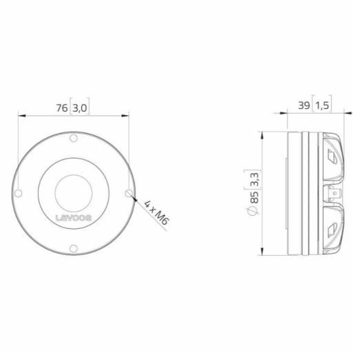 Lavoce DN10.172M Motor de Agudos 1" Neodimio 50 Watios @8 Ohms [2]