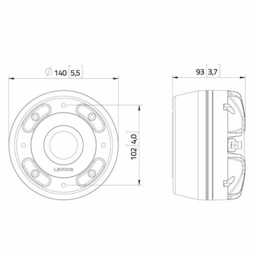 Lavoce DN20.40T Motor de Agudos 2" Neodimio 130 Watios @8 Ohms [2]