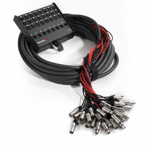 Proel Ebn2408 Manguera de Audio con Cajetín 24 In - 8 Out (25 metros) [0]