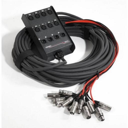 Proel Ebn804 Manguera de Audio con Cajetín 8 In - 4 Out (25 metros)