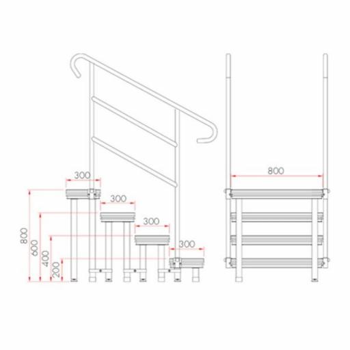 Guil Ect20-80 Escalera Modular 4 Peldaños [1]