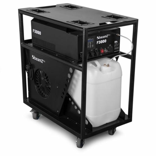 beamZ Pro F3000 Pro Haze Máquina de Niebla en Trolley Metálico [3]