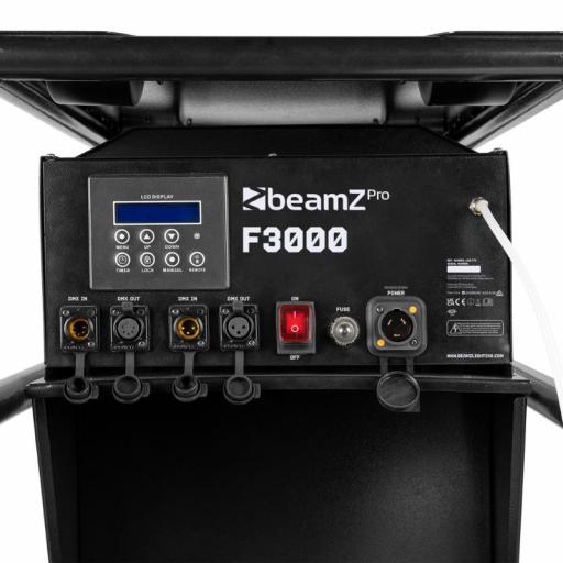beamZ Pro F3000 Pro Haze Máquina de Niebla en Trolley Metálico [4]