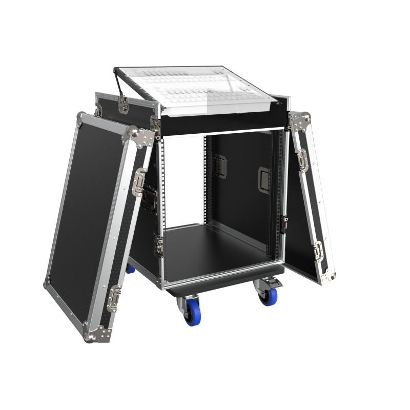 Triton Blue Fc Rack 10-12U Flight Case Combinado 12+10U