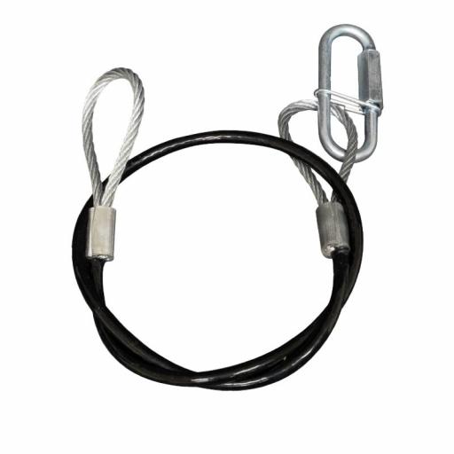 Cable de Seguridad Acero FKS 4060B 4 mm Funda Negra (600 mm) [0]