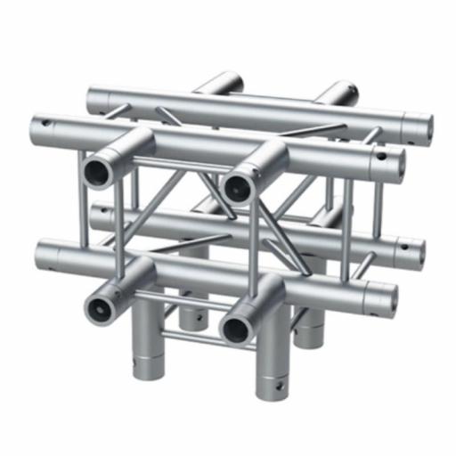 Fantek Fk25Q C590 Esquina en Cruz 5 Vías para Truss Cuadrado 250 x 250 mm