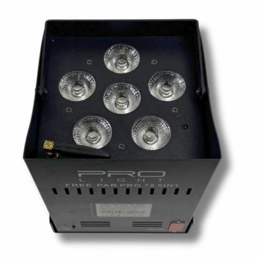 Prolight Free Par Pro 72 IR 5-in-1 Foco Led 6 x 12W Rgbwa (Pack 8 uds. + Flight Case) [3]