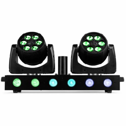 beamZ Fuze Twin Wash Barra con 2 Cabezas Móviles Led 6 x 12W Rgbw [1]