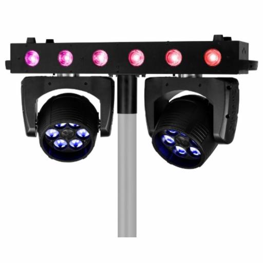 beamZ Fuze Twin Wash Barra con 2 Cabezas Móviles Led 6 x 12W Rgbw [2]