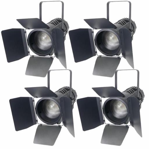 ProLight Fresnel Led Rgbla 300 W Foco de Teatro (Pack 4 Unidades)