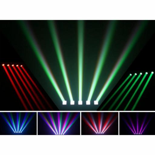 beamZ Galaxy5 Barra con 5 Cabezas Móviles Led [4]