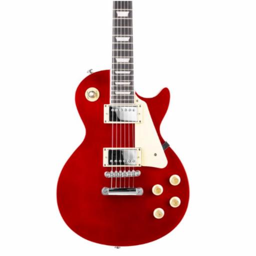 Max GigKit Pack de Guitarra Eléctrica LP Rojo Oscuro [2]