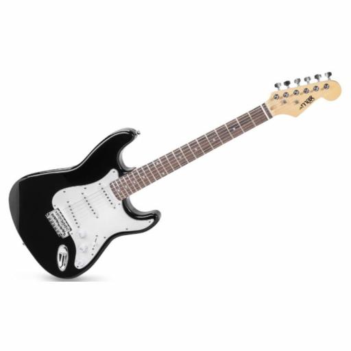 Max GigKit Pack de Guitarra Eléctrica Strato Negro [1]