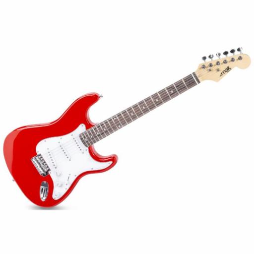 Max GigKit Pack de Guitarra Eléctrica Strato Rojo [1]