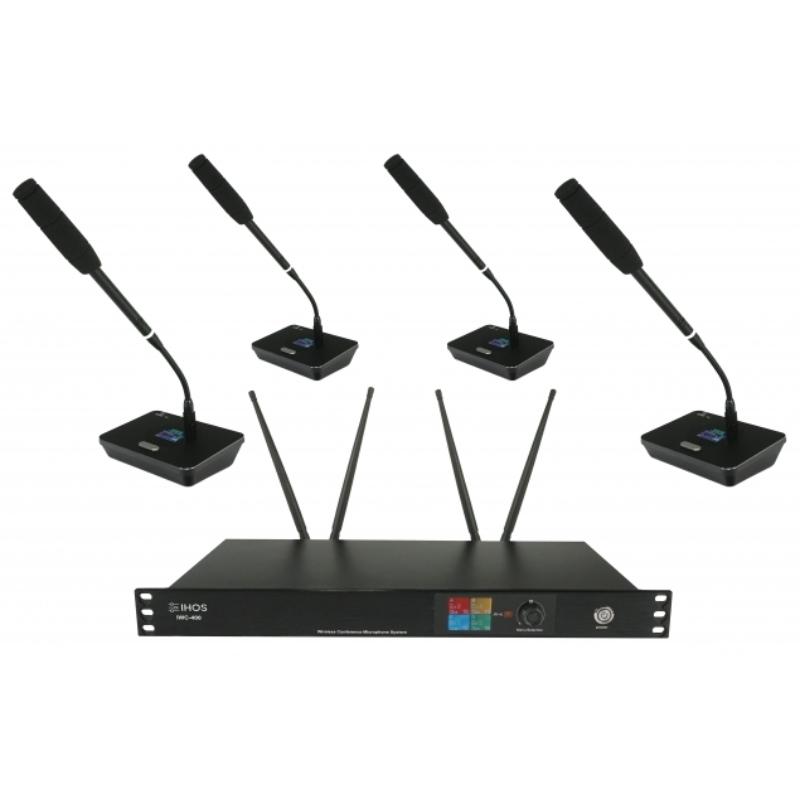 IHos IWC-400 Sistema de Conferencias Inalámbrico UHF 620-678MHz