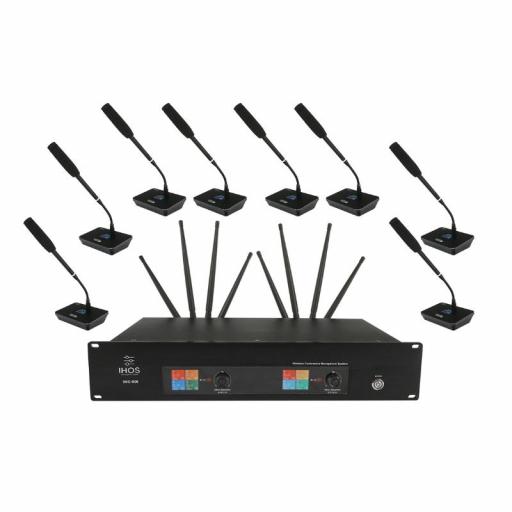 IHos IWC-800 Sistema de Conferencias Inalámbrico UHF 620-678MHz [0]
