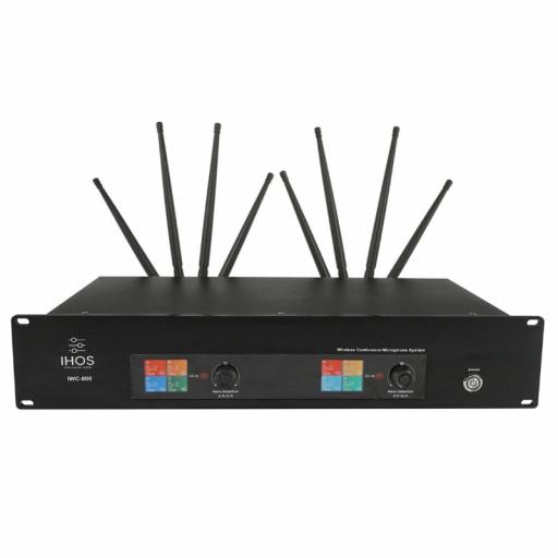 IHos IWC-800 Sistema de Conferencias Inalámbrico UHF 620-678MHz [1]