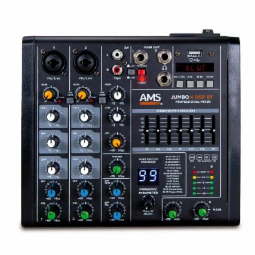 Ams Jumbo 4 Dsp Bt Mezclador de Audio BlueTooth/Usb
