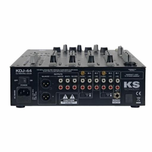 Ks Technology Kdj-44 Mezclador Dj 4 Canales Usb/BlueTooth [1]