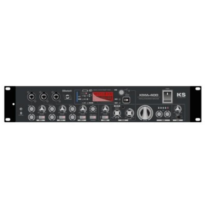 Ks Technology Kma-400 Amplificador/Mezclador para Instalación 2 x 160W Usb/BlueTooth/Fm