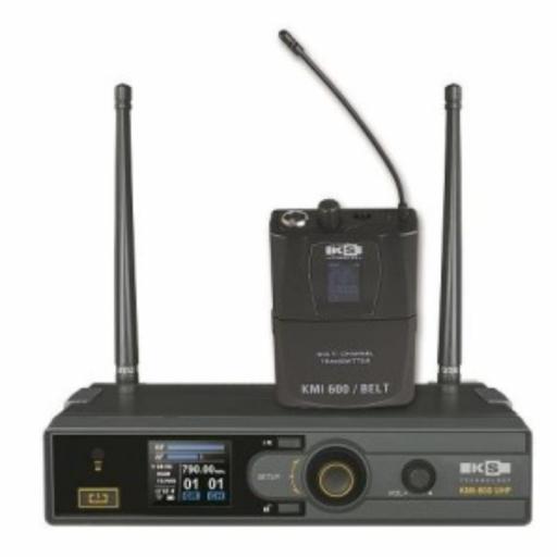 Ks Technology Kmi 600 Uhf/Belt Sistema Inalámbrico de Petaca 630 MHz - 660 MHz