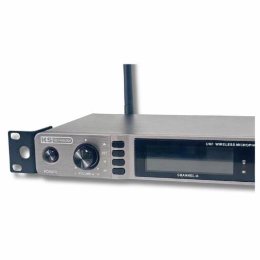 Ks Technology Kmi 800/Uhf + Hand 800 Sistema Inalámbrico Dual de Mano UHF 640-690 MHz [2]