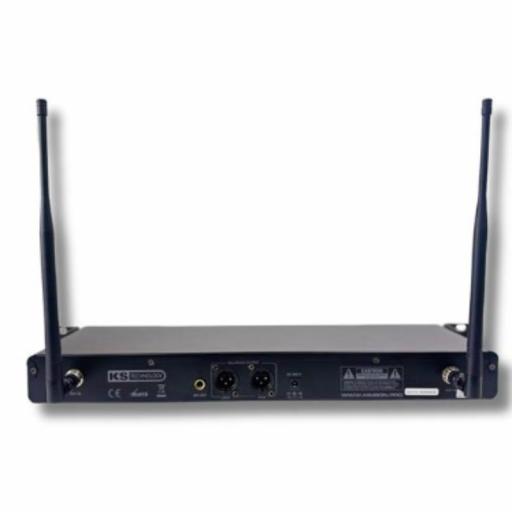 Ks Technology Kmi 800/Uhf + Hand 800 Sistema Inalámbrico Dual de Mano UHF 640-690 MHz [1]