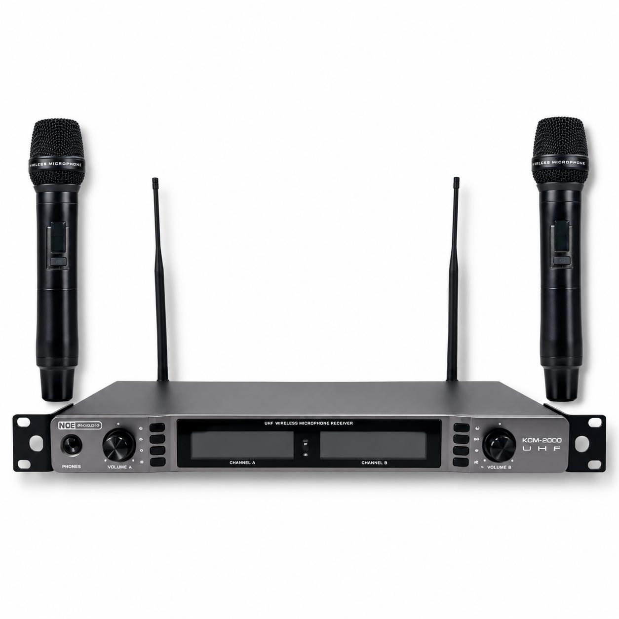 Ks Technology Kmi 800/Uhf + Hand 800 Sistema Inalámbrico Dual de Mano UHF 640-690 MHz