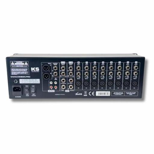 Ks Technology Kmx-1202 Fx Mezclador de Audio Formato Rack 8 Canales [3]
