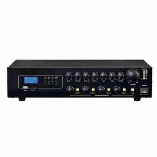 Ks Technology Ks-3120 Zv Amplificador/Mezclador para Instalación 150W 4 Ohms/L100V 4 Zonas