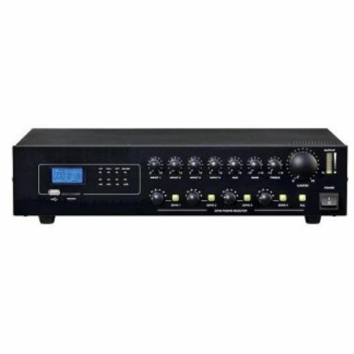 Ks Technology Ks-3240 Zv Amplificador/Mezclador para Instalación 240W 4 Ohms/L100V 4 Zonas