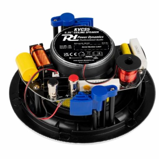 Power Dynamics Kvcs5 Hq Altavoz de Techo Perfil Bajo 5.25" 20W @8 Ohms [4]