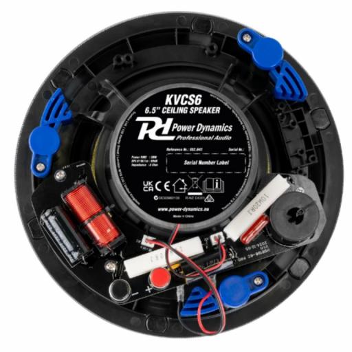 Power Dynamics Kvcs6 Hq Altavoz de Techo Perfil Bajo 6.5" 30W @8 Ohms [3]
