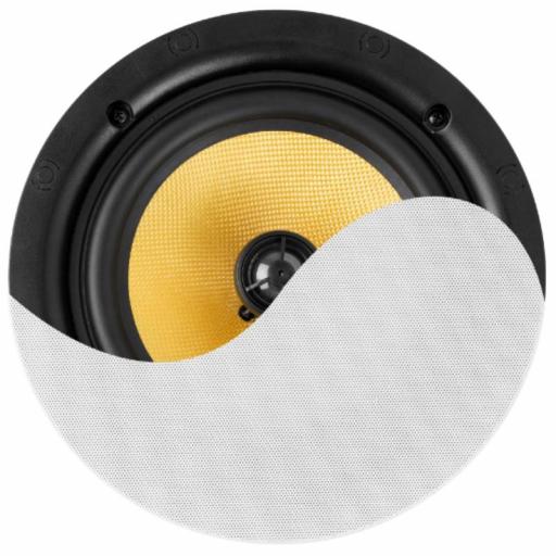 Power Dynamics Kvcs8 Hq Altavoz de Techo Perfil Bajo 8" 40W @8 Ohms