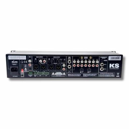 Ks Technology Kzm-2820 Mezclador de Audio 4 Canales 2 Zonas [3]