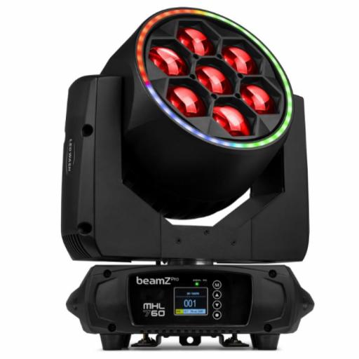 beamZ Pro Mhl760 Led Bee Eye Cabeza Móvil Led 7 x 60W Rgbw