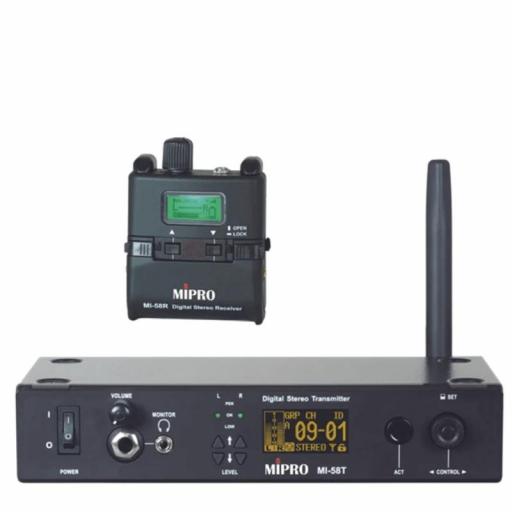 MiPro Mi-58Rt Sistema de Monitoraje In-Ear 480–544 MHz