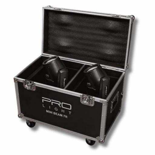 ProLight Mini Beam 7R Cabeza Móvil Beam 230W (Pack 2 Uds. + Flight Case)